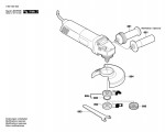 Bosch 0 601 804 573 Gws 14-125C Angle Grinder 230 V / Eu Spare Parts